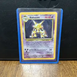 Pokemon Alakazam Holo Rare Card 1/130 Base Set 2 - Image 1