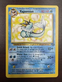 Vaporeon (28) 28/64 - Jungle - Rare - Pokemon TCG - LP - Image 1