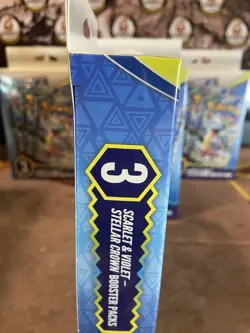 LOT 5 POKEMON SCARLET & VIOLET STELLAR CROWN 3 BOOSTER PACKS BOX NEW 🔥 15 PACKS - Image 3