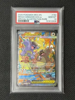 Pokemon TCG Mega Kangaskhan EX 182/132 Holo Rare ME01 Mega Evolution PSA 10 - Image 1