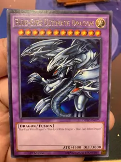 Yu-Gi-Oh Dragon Master Knight Blue-Eyes Ultimate Dragon DPRP Rare 1st Edition - Image 1