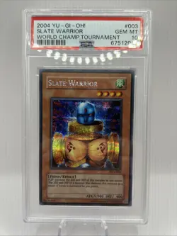 Yu-Gi-Oh! Slate Warrior - WC4-003 - Secret Rare Promo - PSA 10 GEM MINT 💎 - Image 1