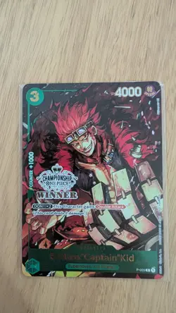 ONE PIECE Card Game Eustass “Captain” Kid P-003 Store Championship Winner Sealed - Image 1