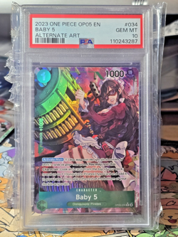 2023 One Piece Awakening Of The New Era Baby 5 #OP05-034 R Alt Art PSA 10 EN - Image 1