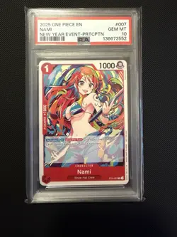 Nami (2025 New Year Event Participant) ST01-007 One Piece Promo - PSA 10 - Image 1