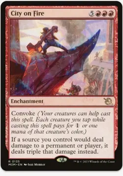 City on Fire MTG: March of the Machine Regular #0135 - Image 1