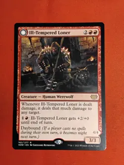 Ill-Tempered Loner Howlpack Avenger R MTG Innistrad: Crimson Vow - Unplayed - Image 1