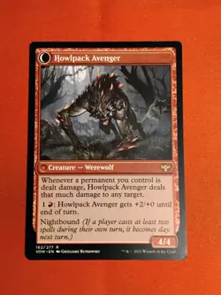 Ill-Tempered Loner Howlpack Avenger R MTG Innistrad: Crimson Vow - Unplayed - Image 2