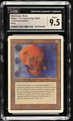 ILLUSIONARY MASK Unlimited Rare Reserved List CGC 9.5 Vintage MTG [Nostalgium] - Image 1