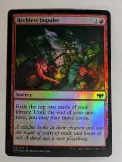 MTG - Reckless Impulse - VOW - C - Foil - 174 - Image 1