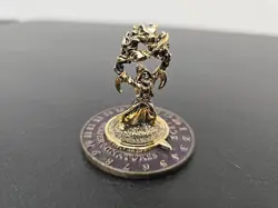 Tox Human Wizard Scrye Life Counter Reaper Pewter 14k Gold Plated BN 29 - Image 1