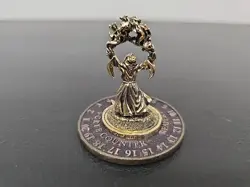 Tox Human Wizard Scrye Life Counter Reaper Pewter 14k Gold Plated BN 29 - Image 2