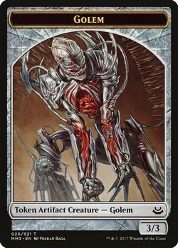 Golem Token (20/21) X10 Modern Masters 2017 Magic MTG NM/M - Image 1