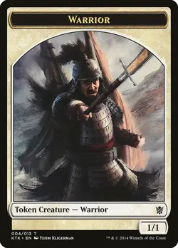 khans of tarkir warrior token (004/0013) X10 Free Shipping - Image 1