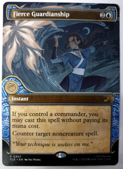 Fierce Guardianship - Showcase Promo - MTG Avatar TLE - 0307 NM - Image 1