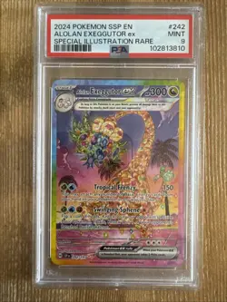 Alolan Exeggutor ex - 242/191 Pokemon Surging Sparks Special Illustration PSA 9 - Image 1