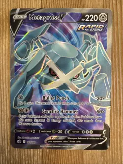 Metagross V - 181/198 - Pokemon Chilling Reign Sword Shield Card NM - Image 1