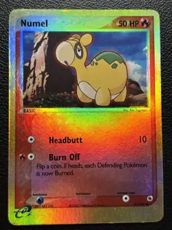 2003 Numel EX Ruby & Sapphire E Series 61/109 Reverse Holo Pokemon TCG - MP - Image 1