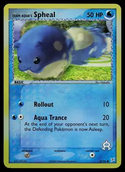 Pokemon Card - Team Aqua's Spheal Team Magma vs Team Aqua 57/95 Reverse Holo - Image 1