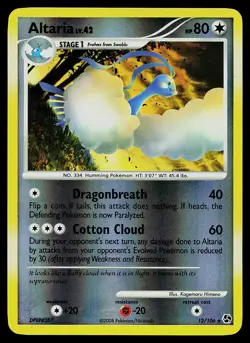 Pokemon Card - Altaria Great Encounters 12/106 Rare Reverse Holo - Image 1