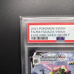 Pokemon 2021 Rayquaza VMAX 218/203 Alt Art Evolving Skies Secret GEM MINT PSA 10 - Image 2