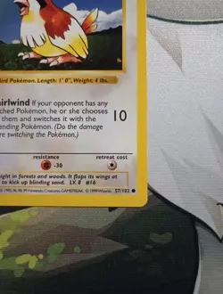 Pokemon TCG: Base Set - 1st Edition Pidgey 57/102 Shadowless [LP] - Image 5