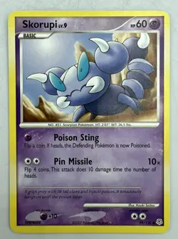 Pokemon TCG Card 2007 Diamond & Pearl - Skorupi 99/130 NM - Image 1