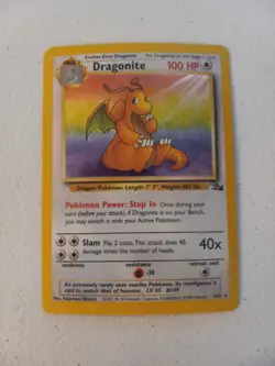 1999 Pokemon Dragonite 4/62 Fossil Holo - Image 1