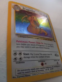 1999 Pokemon Dragonite 4/62 Fossil Holo - Image 3