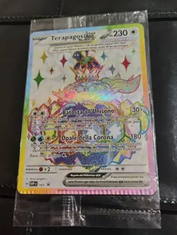 ERROR - Crimped Carta Pokemon TERAPAGOS EX SVP165 PROMO Teracristal SEALED ITA - Image 1