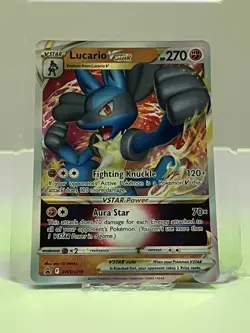 Pokemon TCG Lucario VSTAR SWSH Black Star Promos SWSH214 Holo Promo - Image 1