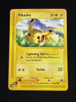 Pikachu #124/165 - Pokemon TCG - Expedition Base Set - LP - Image 1
