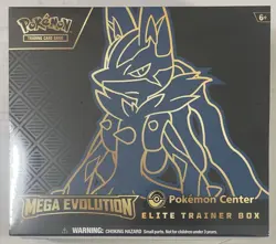 Pokemon TCG Mega Evolution POKEMON CENTER Elite Trainer Box Mega Lucario MINT - Image 1