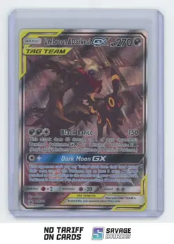 2020 Pokemon Sun & Moon Black Star Tag Team Power Umbreon & Darkrai GX #SM241 - Image 1