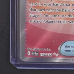 2025 POKEMON MEGA EVOLUTION - MEG EN #175/132 RARE CANDY FULL ART - Image 4
