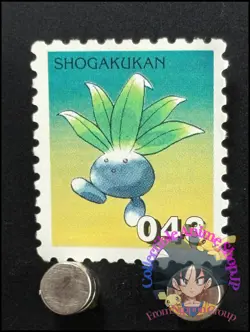 Oddish Pokemon Stamp Card Japanese Shogakukan Nintendo Game Anime TCG CA - Image 1