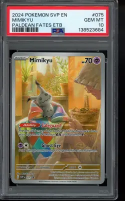 PSA 10 - 2024 Mimikyu 075 Sv: Scarlet & Violet Promo Cards Holo Pokemon - Image 1