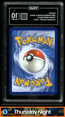2023 POKEMON SWORD & SHIELD CROWN ZENITH DEOXYS GALARIAN GALLERY TAG 10 - Image 2