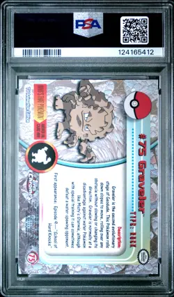 2000 TOPPS CHROME POKEMON T.V. #75 GRAVELER PSA 10 - Image 2