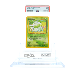 1999 Pokemon Card PSA 9 MINT Card Base set Unlimited #44 Bulbasaur - Image 1