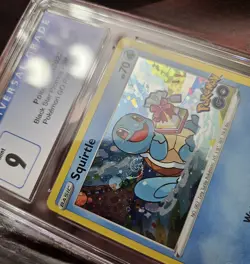 Squirtle SWSH233 Pokemon GO Promo CGC 9 Mint Holo Swirl Black Star Pokemon - Image 2