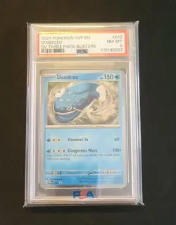 POKEMON SVP EN black star PROMO #012 DONDOZO COSMOs Holo PSA 9 2023 012 - Image 3