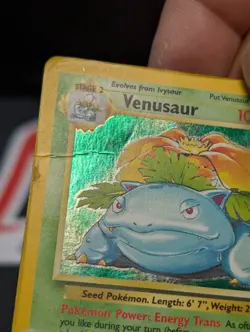 VENUSAUR 18/130 BASE SET 2 HOLO RARE POKEMON TCG DAMAGED READ - Image 5