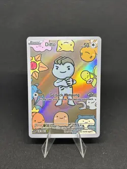 Ditto Machop 30 - After Skool Hobby V2 Genetic Mystery - Pokemon Fan Art HOLO - Image 1
