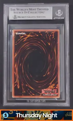 2002 YU-GI-OH! STARTER DECK: KAIBA #SDK-001 BLUE-EYES WHITE DRAGON BGS 8.5 - Image 2