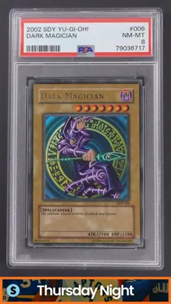2002 YU-GI-OH! STARTER DECK: YUGI #SDY-006 DARK MAGICIAN PSA 8 NEAR MINT-MINT - Image 1