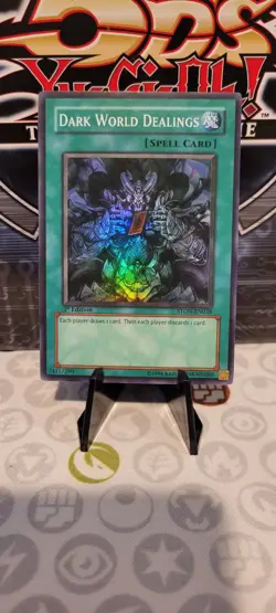 Yu-Gi-Oh! Dark World Dealings STON-EN038 1st Edition Super Rare Near Mint - Image 1