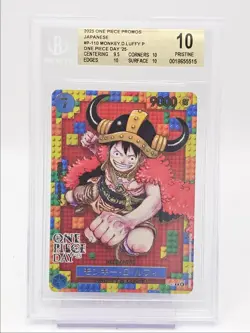 MONKEY.D LUFFY 2025 ONE PIECE JAPANESE PROMOS ONE PIECE DAY P-110 BGS 10 Q6095 - Image 1
