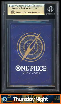 2024 ONE PIECE THE BEST PREM. BOOST. #OP03-122 SOGEKING MANGA ART FOIL SEC BGS10 - Image 2
