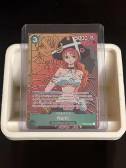 One Piece Card Game Nami Alt Art OP02-036 SR Paramount War English - Image 1